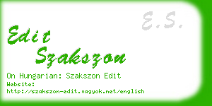 edit szakszon business card